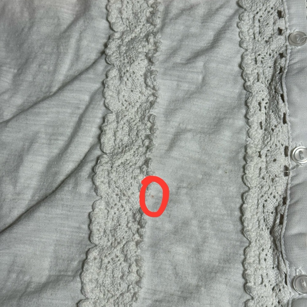 For Cynthia White Lace Embellishment Sleeveless Tank Top - Picture 5 of 7